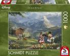 Thomas Kinkade - Disney Mickey & Minnie in the Alps 1000 Piece Schmidt Puzzle