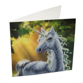Craft Buddy Crystal Card Kit - Sunshine Unicorn 18cm x 18cm