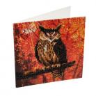 Craft Buddy Crystal Card Kit - Autumn Owl 18cm x 18cm