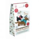 Three Felt Puppies Sewing Kit