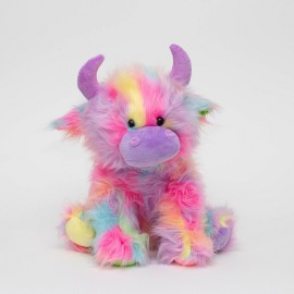 Large Highland Rainbow Coo Cow 30cm