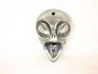 Beer Buddie Wall Mounted Bottle Opener - Silver Alien